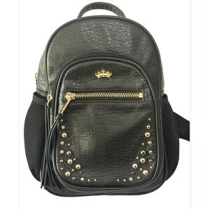 Juicy Couture Arielle Studded Mini Backpack - Multi Pocketed - BLACK EUC